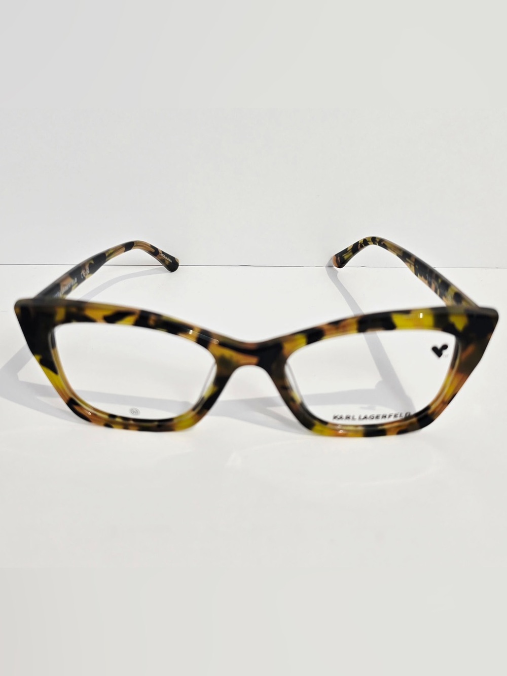 Karl Lagerfeld Tortoise Shell Cat Eye Eyeglass Frames with Pouch
